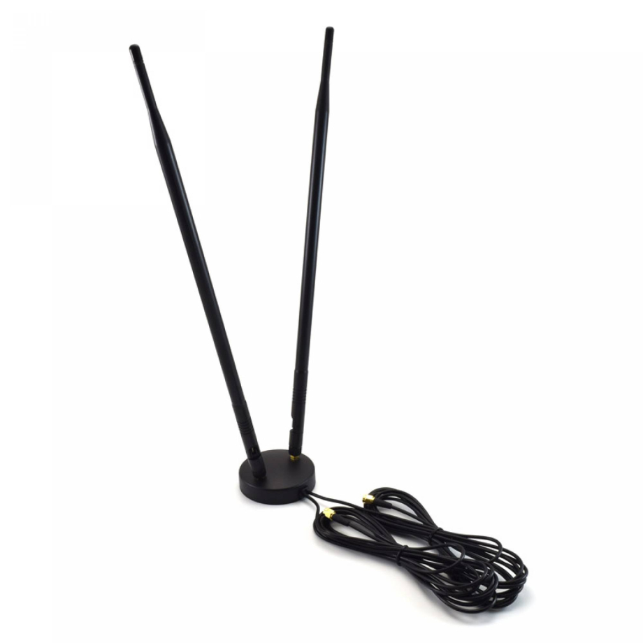 4G LTE 9dBi Vidinė Dviguba Omni Antena SMA Male, 3m