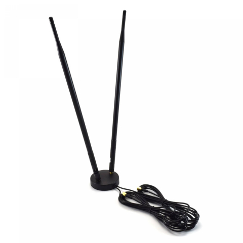 4G LTE 9dBi Vidinė Dviguba Omni Antena SMA Male, 3m