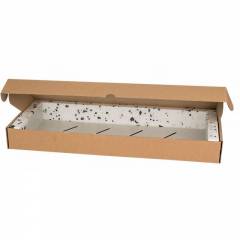 Stovo Lentyna 19" 1U, 270mm, Pilka