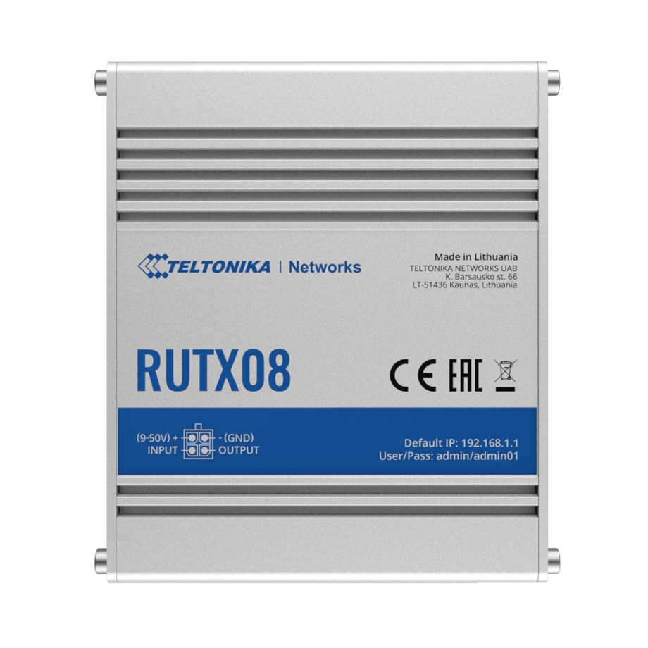 Teltonika RUTX08 Ethernet maršrutizatorius