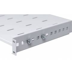 Stovo Lentyna Reguliuojama 19" 1U, 350mm, Pilka