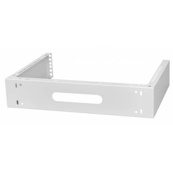 Rack Holder Wall mounted 19" 2U, 330mm, Gray