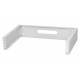 Rack Holder Wall mounted 19" 2U, 330mm, Gray