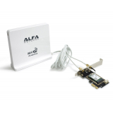 Alfa Wi-Fi 6E PCIe Card with Panel Antenna