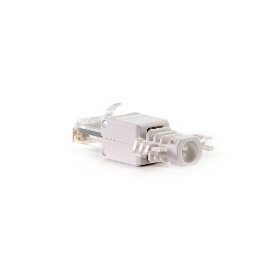 RJ45 jungtis be įrankių UTP Cat6A baltas