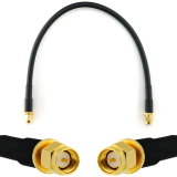 SMA Male iki SMA Male 30cm koaksialinis kabelis — HF240 (atitinka LMR240)