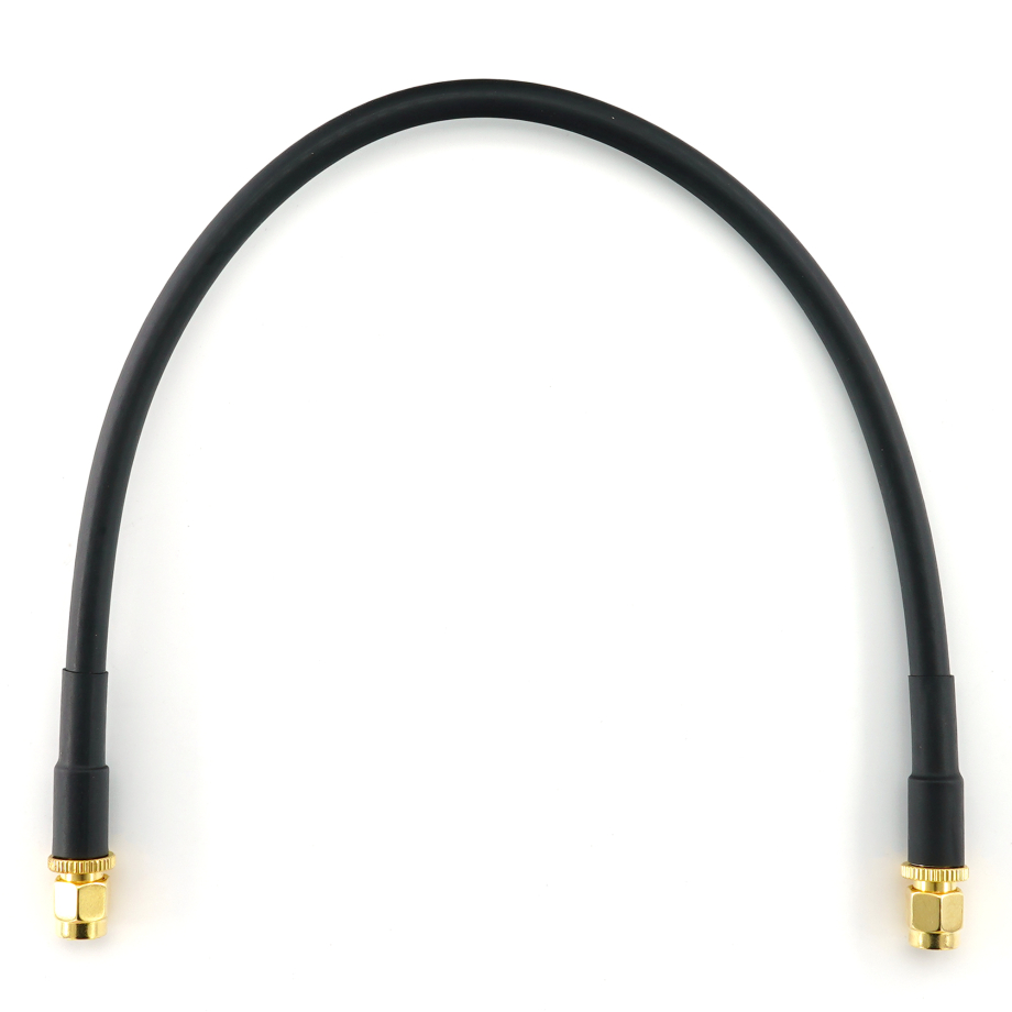 SMA Male iki SMA Male 30cm koaksialinis kabelis — HF240 (atitinka LMR240)