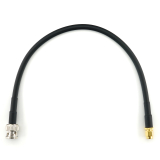 BNC Male iki SMA Male 30cm koaksialinis kabelis — HF240 (atitinka LMR240)