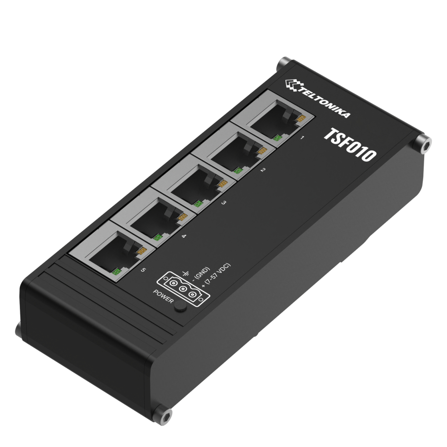 Teltonika TSF010 kompaktiškas Ethernet komutatorius