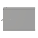 Stovo Spintelė 19" 6U, 450mm, Stiklinės Durys, Pilka