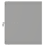 Stovo Spintelė 19" 9U, 450mm, Stiklinės Durys, Pilka