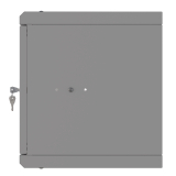 Stovo Spintelė 10" 6U, 300mm, Stiklinės Durys, Pilka