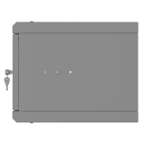 Stovo Spintelė 10" 4U, 300mm, Stiklinės Durys, Pilka