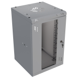 Stovo Spintelė 10" 6U, 300mm, Stiklinės Durys, Pilka