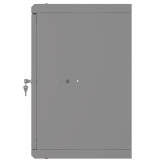 Stovo Spintelė 10" 6U, 300mm, Stiklinės Durys, Pilka