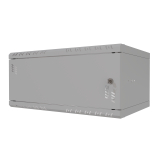 Stovo Spintelė 19" 4U, 350mm, Metalinės durys, Pilka