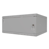 Stovo Spintelė 19" 4U, 450mm, Metalinės durys, Pilka