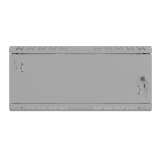 Stovo Spintelė 19" 4U, 450mm, Metalinės durys, Pilka
