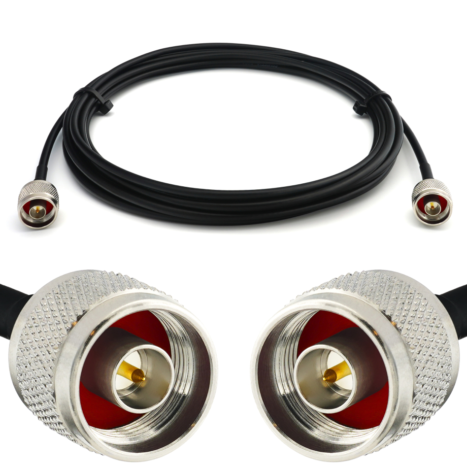 N Male iki N Male 3m RG58/U koaksialinis kabelis