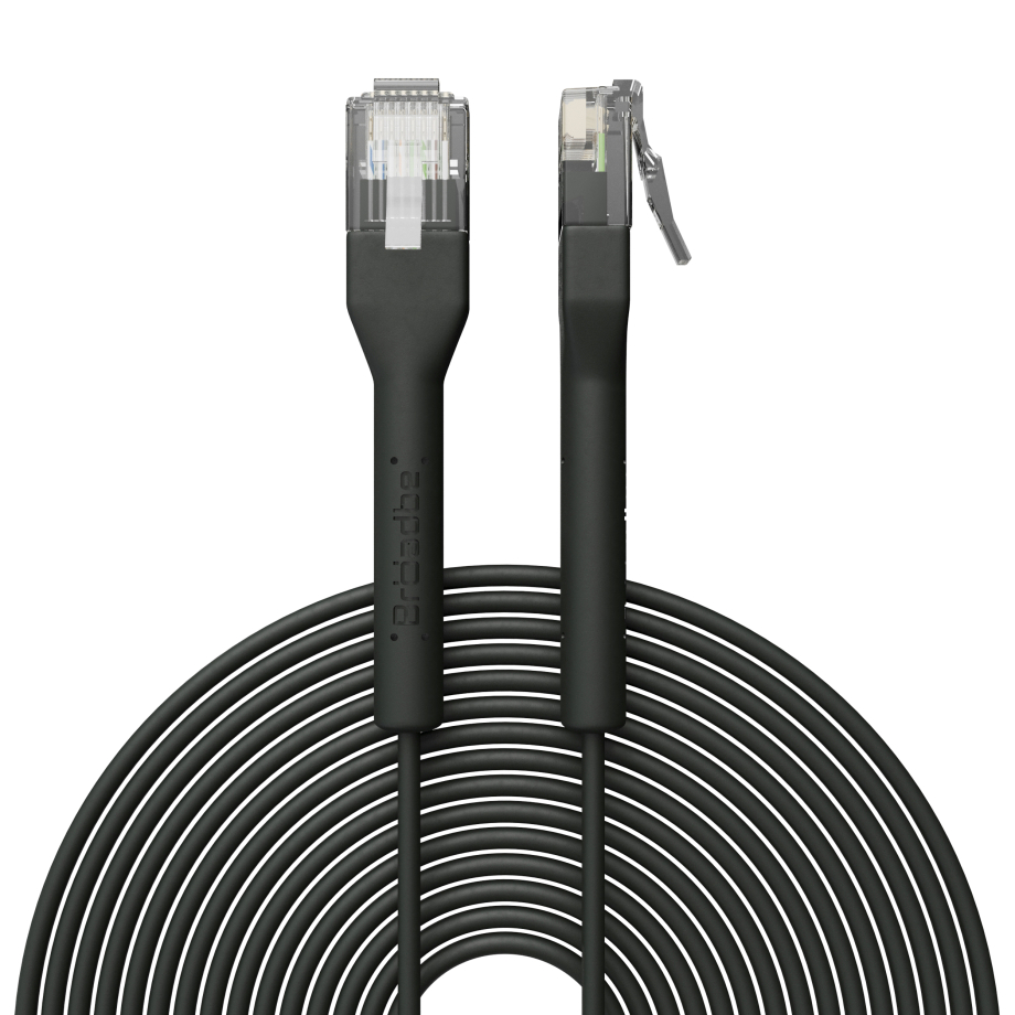 Broadbe plonas Patch kabelis 5G juodas 8m