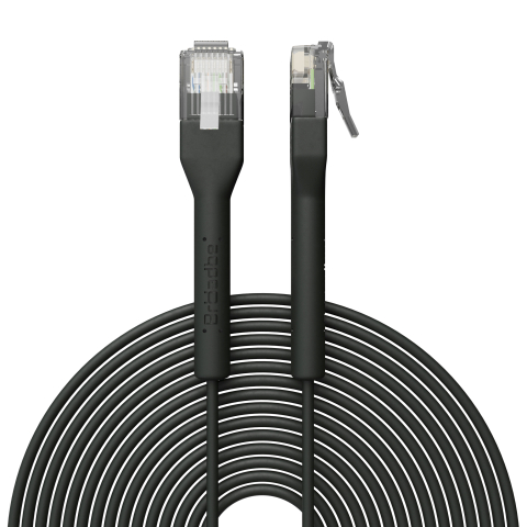 Broadbe plonas Patch kabelis 5G juodas 8m