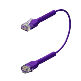 Broadbe plonas Patch kabelis 5G violetinė 0.1m