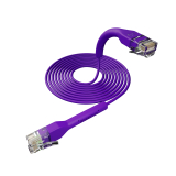 Broadbe plonas Patch kabelis 5G violetinė 1m