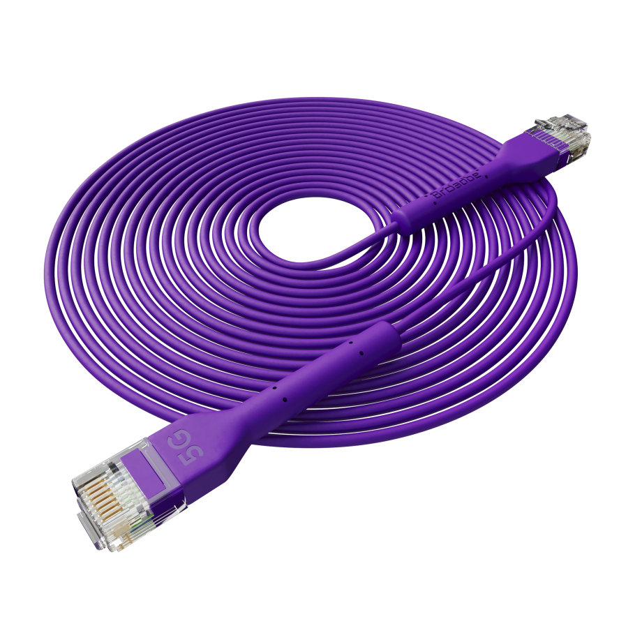 Broadbe plonas Patch kabelis 5G violetinė 8m