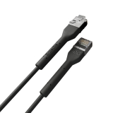 Broadbe plonas Patch kabelis 10G juodas 0.1m