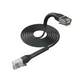 Broadbe plonas Patch kabelis 10G juodas 3m 12 vnt.