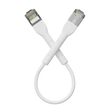 Broadbe plonas Patch kabelis 10G baltas 0.1m