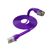 Broadbe plonas Patch kabelis 10G violetinė 0.3m