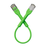 Broadbe plonas Patch kabelis 10G žalia 0.1m 12 vnt.