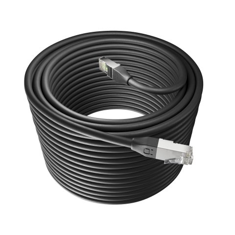 Broadbe lauko Ethernet 10G komutacinis kabelis, juodas, 30m