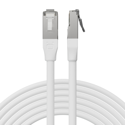 Broadbe lauko Ethernet 10G komutacinis kabelis, baltas, 3m