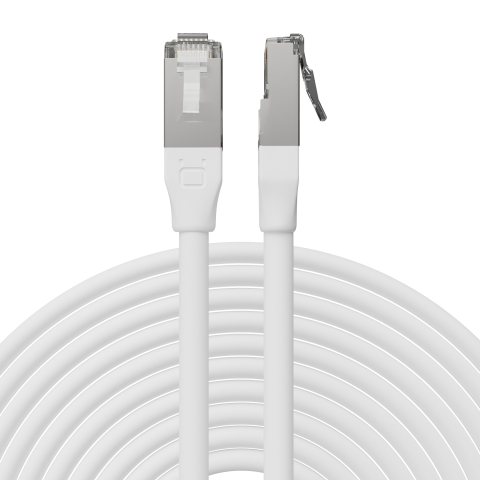 Broadbe lauko Ethernet 10G komutacinis kabelis, baltas, 5m