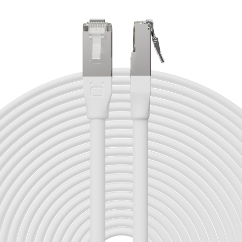 Broadbe lauko Ethernet 10G komutacinis kabelis, baltas, 12m