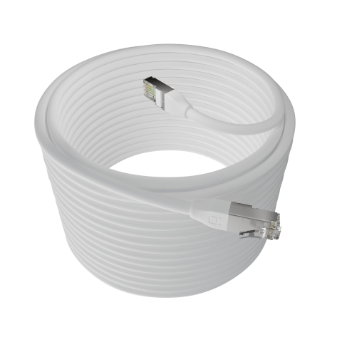 Broadbe lauko Ethernet 10G komutacinis kabelis, baltas, 20m